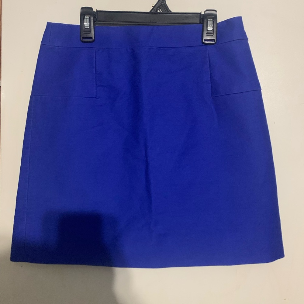 J. Crew Blue Short Skirt Womens Size  4 Double Surge Mini Skirt